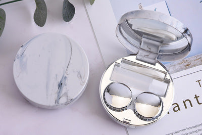 Marble Contact Lens Case